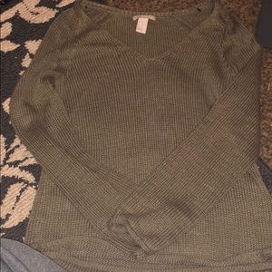 Green H&M sweater size XS